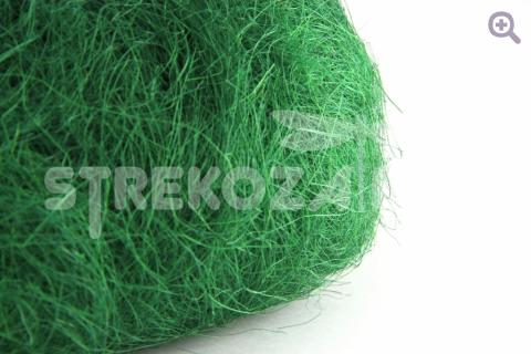Сизаль (натуральное волокно) цвет: темно-зеленый, 40-50гр