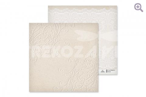 Бумага для скрапбукинга "Кружевной узор" 30,5*30,5см