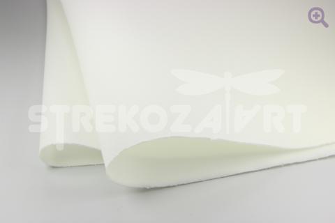 Фоамиран зефирный (Китай) 49*49 толщина 1мм, цвет: белый
