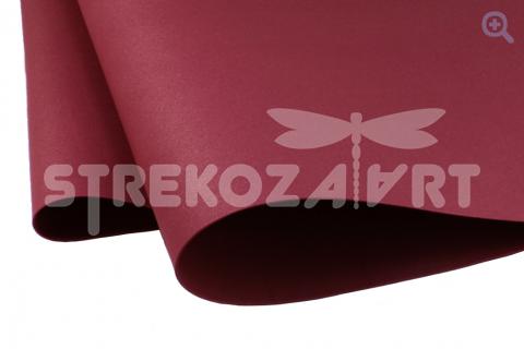 Фоамиран зефирный (Китай) 49*49см, толщина 1мм, цвет: вишневый