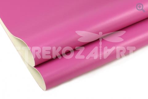 УЦЕНКА: Искусственная кожа "Матовая", 21*29см, цвет: фуксия