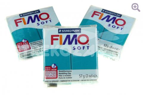 Полимерная глина Fimo Soft темная бирюза, 56гр СТАРЫЙ ПРИХОД