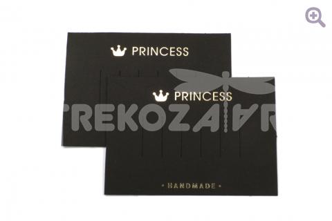 Планшетка для заколок "Princess", 10,5*7,5см, цвет: черный