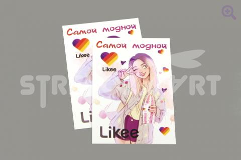 Планшетка для заколок (без вырубки) "Likee", 7*10см