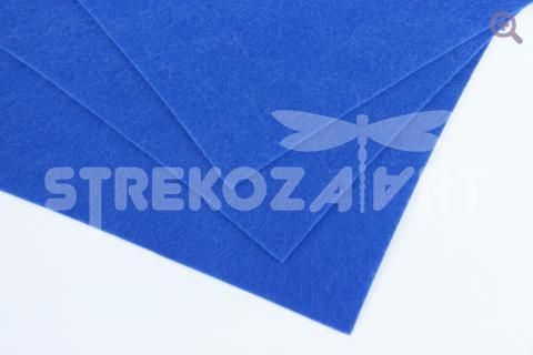Фетр 20*30, мягкий, толщина 1мм синий